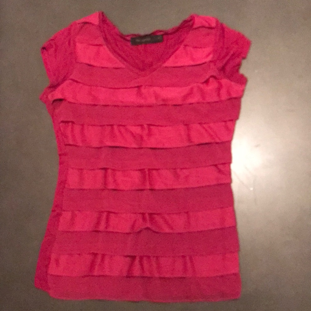 The Limited Pink Layered Front Top